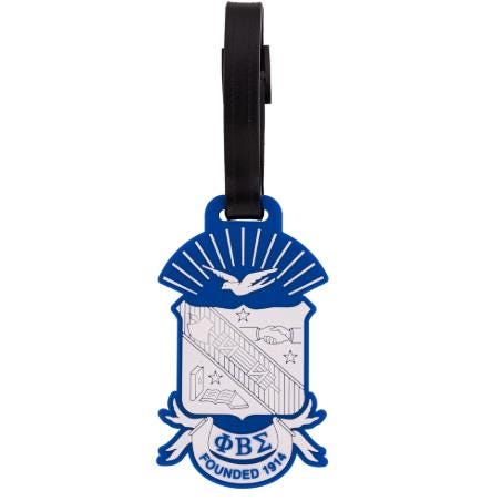 Phi Beta Sigma Crest Luggage Tag: Traveling Accessory