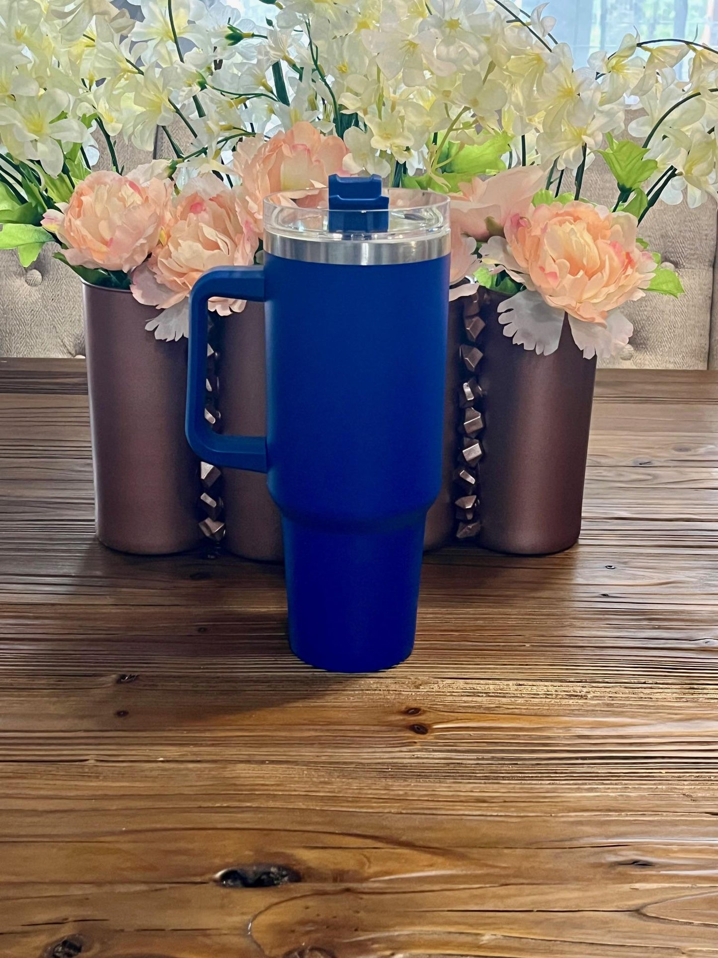Custom Laser Engraved Zeta Phi Beta Tumbler 40oz with Straw