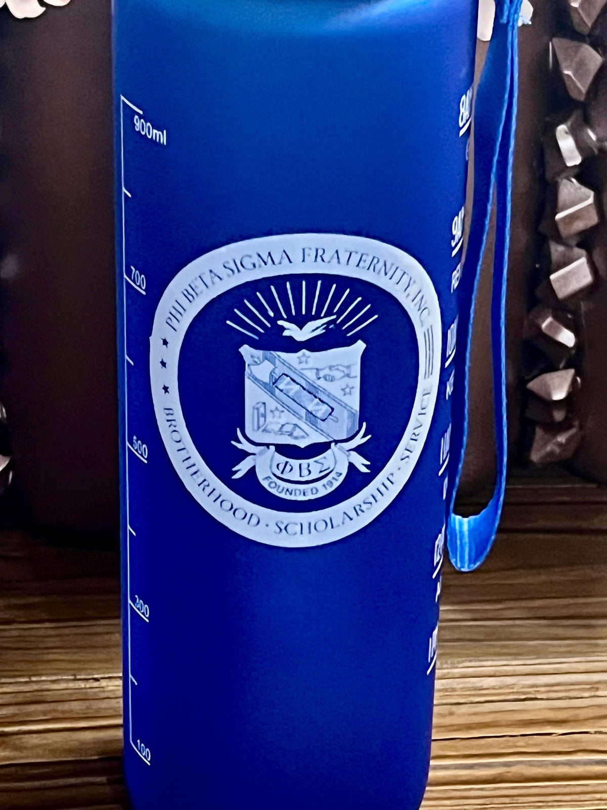 Phi Beta Sigma Water Bottle: 32 oz. Fraternity Gift