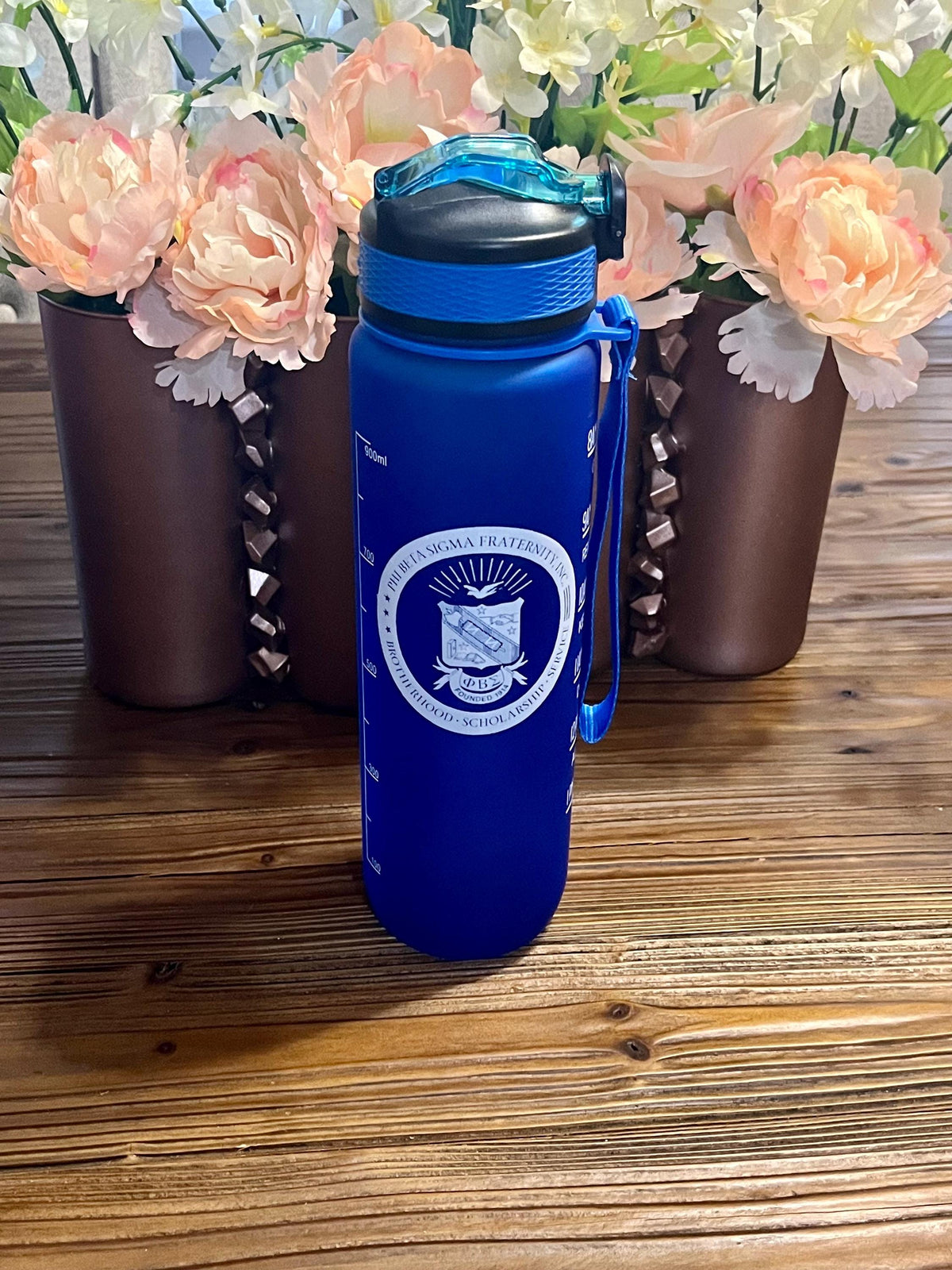 Phi Beta Sigma Water Bottle: 32 oz. Fraternity Gift