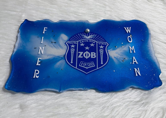 Customize Zeta Finer Woman vanity jewelry and perfume tray.