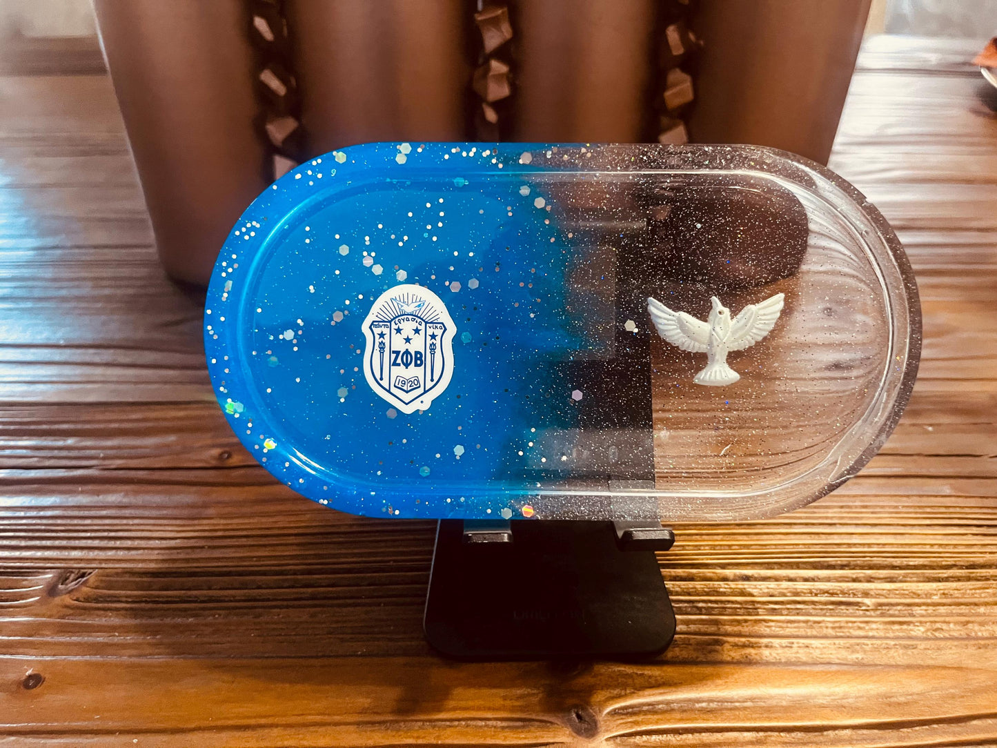 Zeta Phi Beta Dove Trinket Tray.