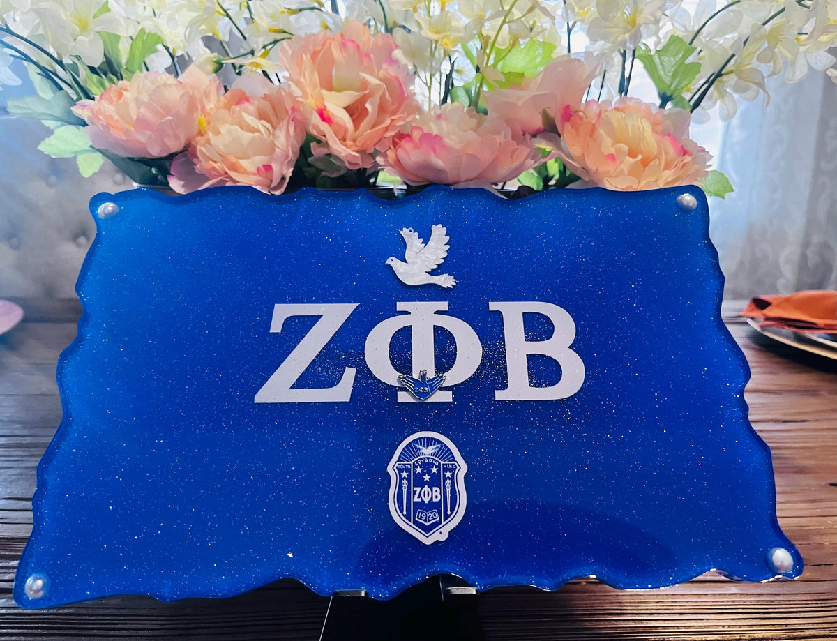 ZOB Customize Zeta Phi Beta vanity jewelry and perfume tray