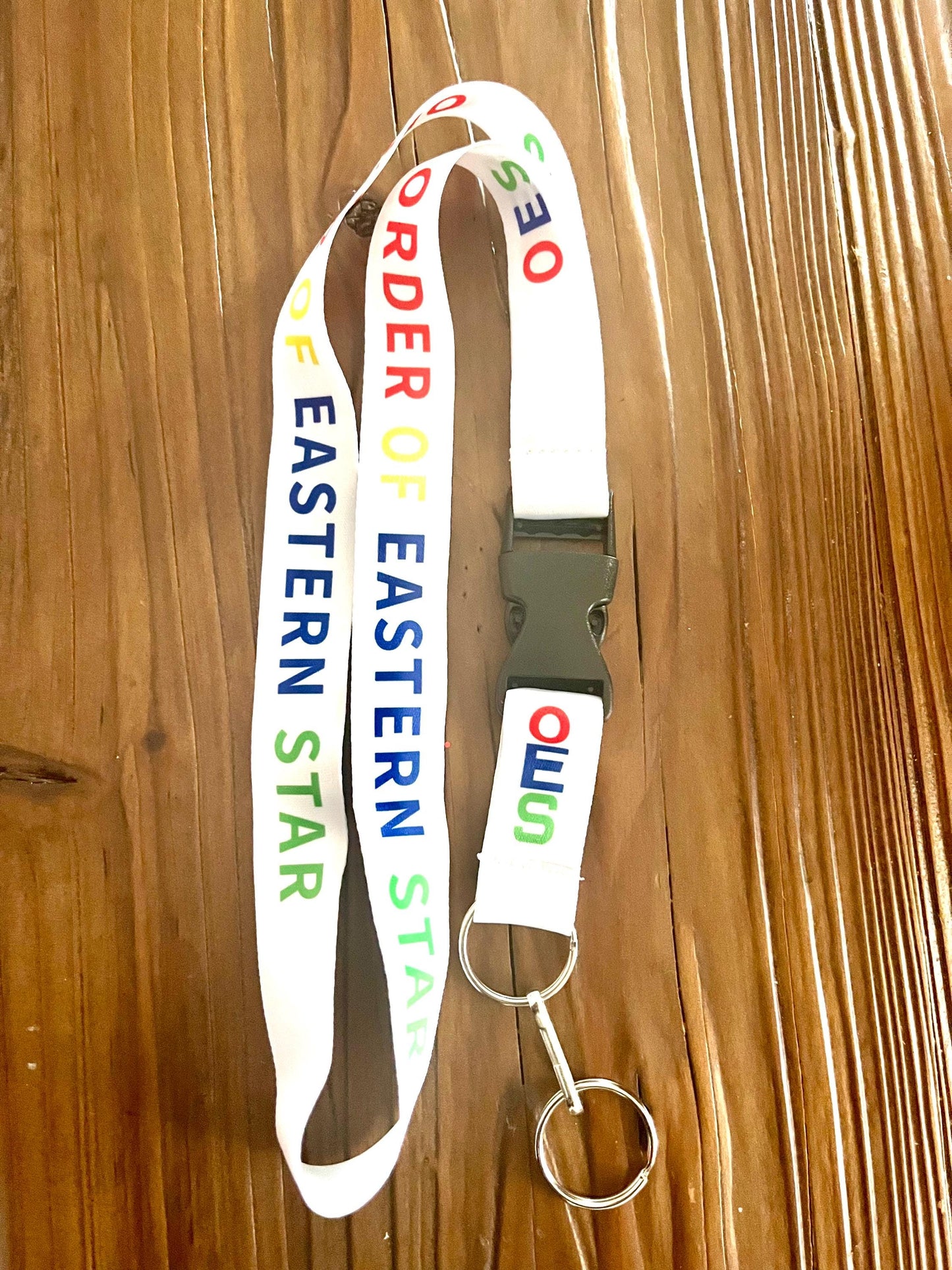 OES Order of the Eastern Star White Lanyard