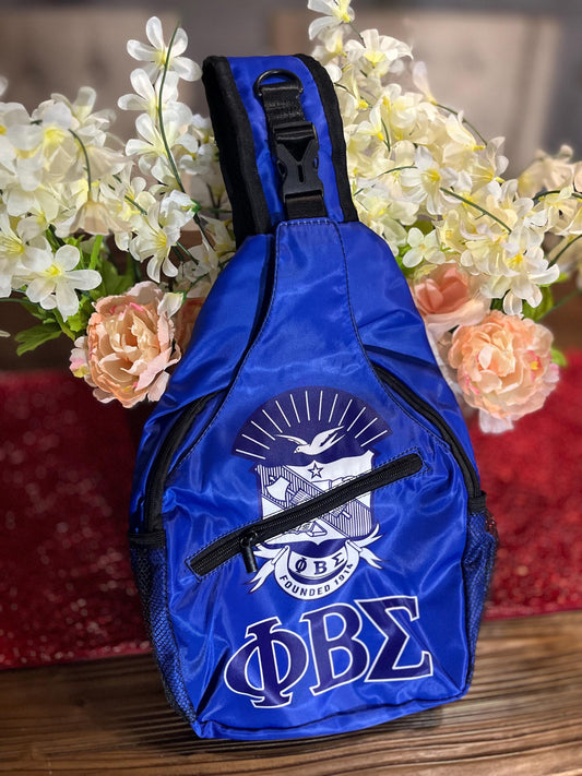 Phi Beta Sigma  Blue Crossbody Bag