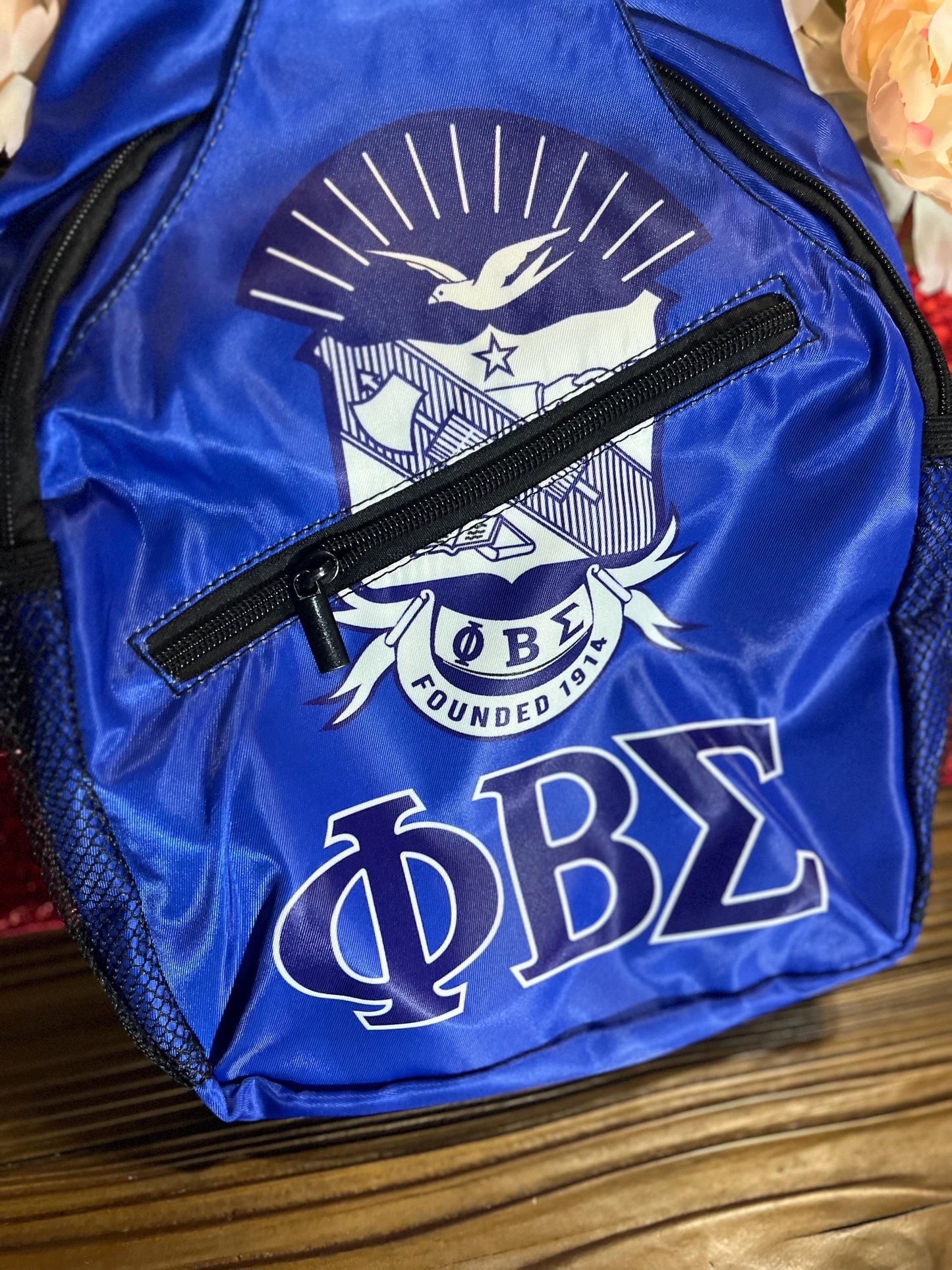 Phi Beta Sigma  Blue Crossbody Bag