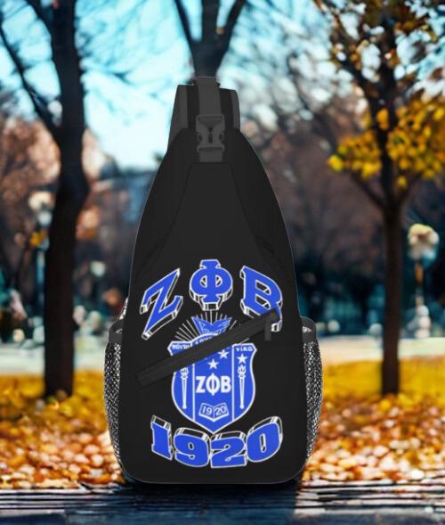 Zeta Phi Beta Shield Crossbody Bag