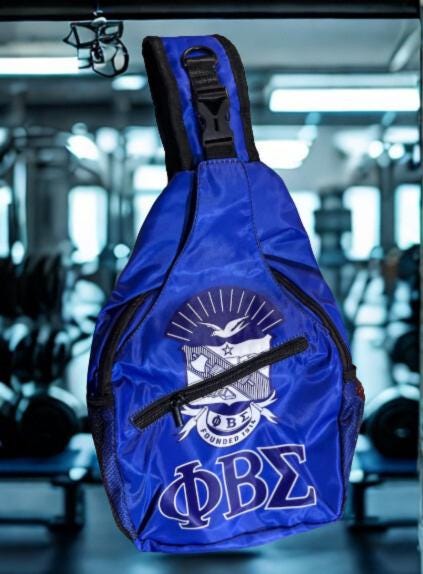 Phi Beta Sigma  Blue Crossbody Bag