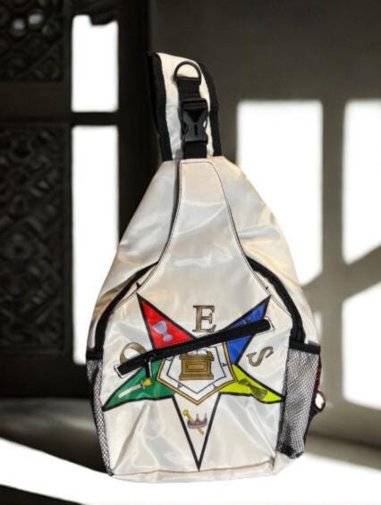 Order of the Eastern Star Crossbody Bag (White)