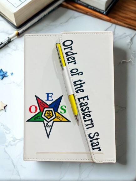 Order of the Eastern Star Journal with Pen.