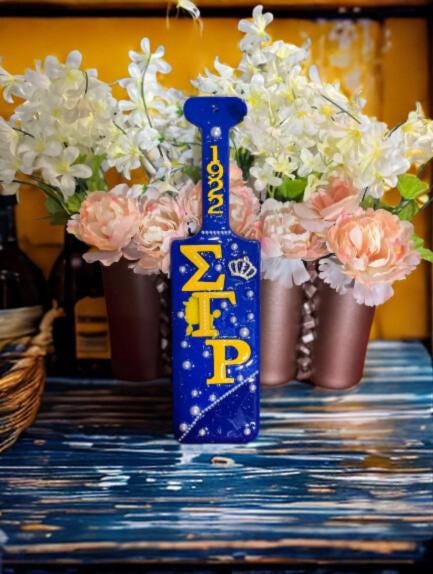 Sigma Gamma Rho Customizable Paddle.