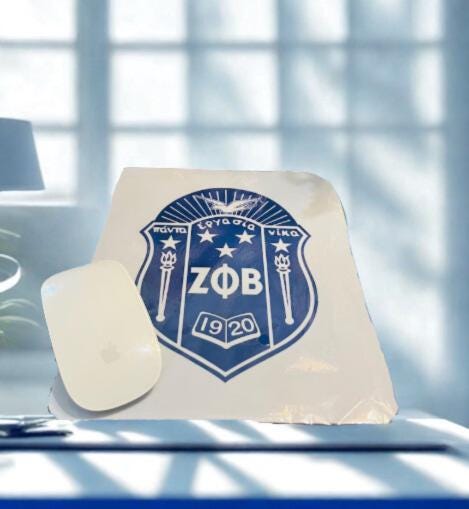 Zeta Phi Beta Shield Mouse Pad.