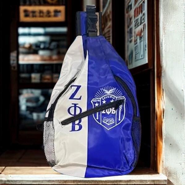 Zeta Phi Beta Shield Crossbody Bag