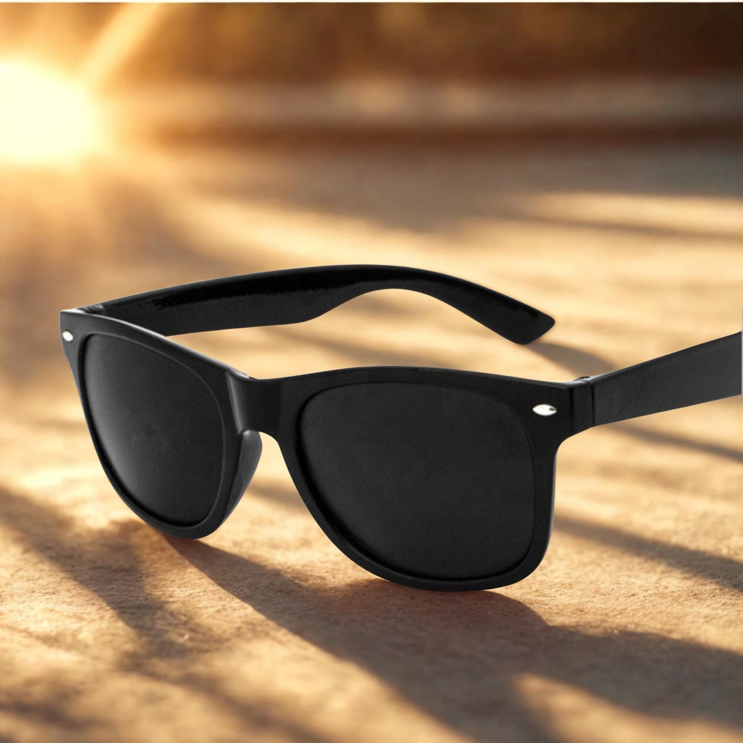 Classic Style Sunglasses: UV Protection with Case & Cleaning Cloth