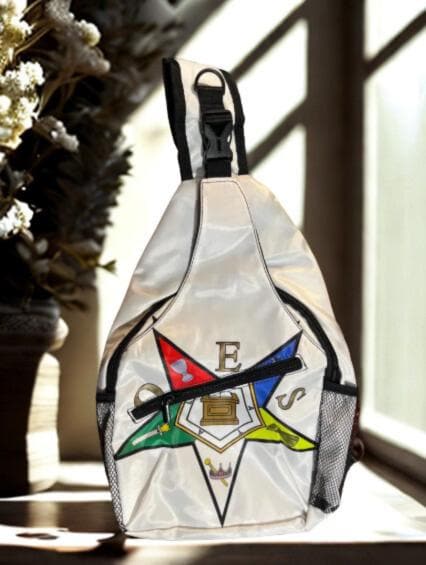 Order of the Eastern Star Crossbody Bag (White)