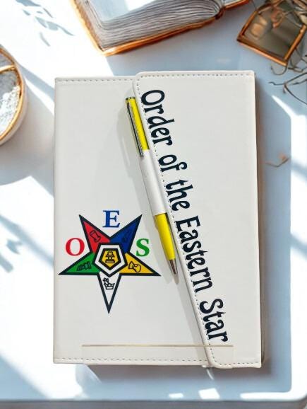 Order of the Eastern Star Journal with Pen.