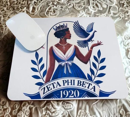 Zeta Phi Beta Queen Mouse Pad