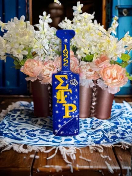 Sigma Gamma Rho Customizable Paddle.