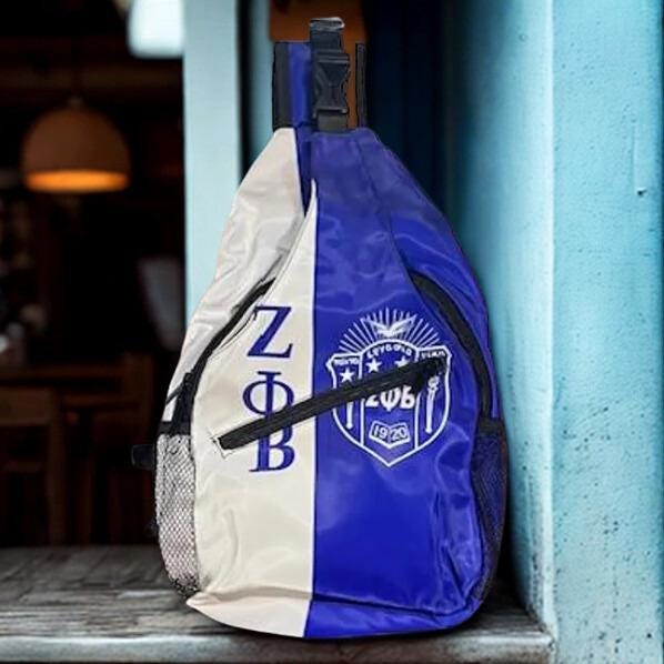 Zeta Phi Beta Shield Crossbody Bag