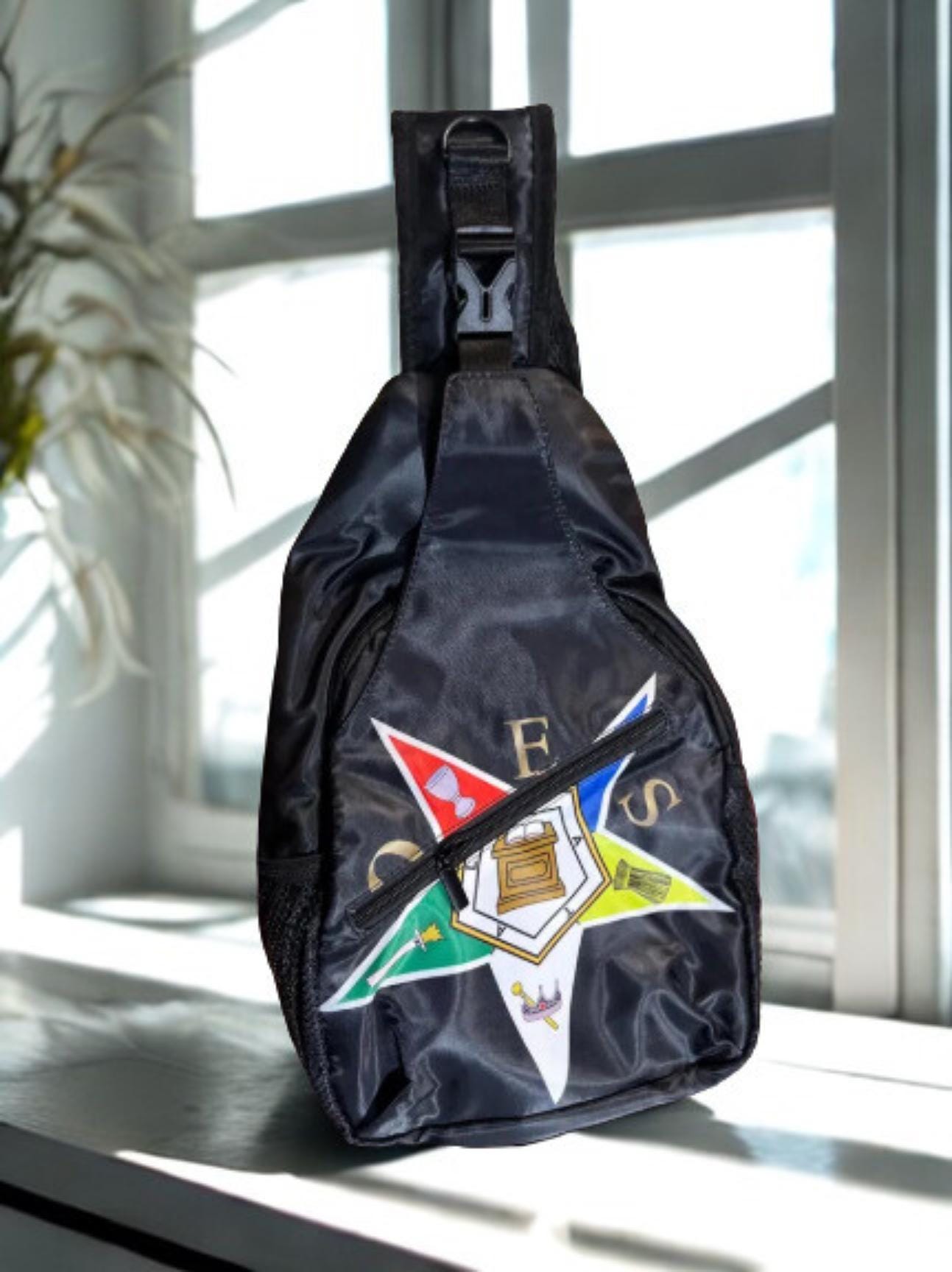 Order of the Eastern Star Crossbody Bag (Black)