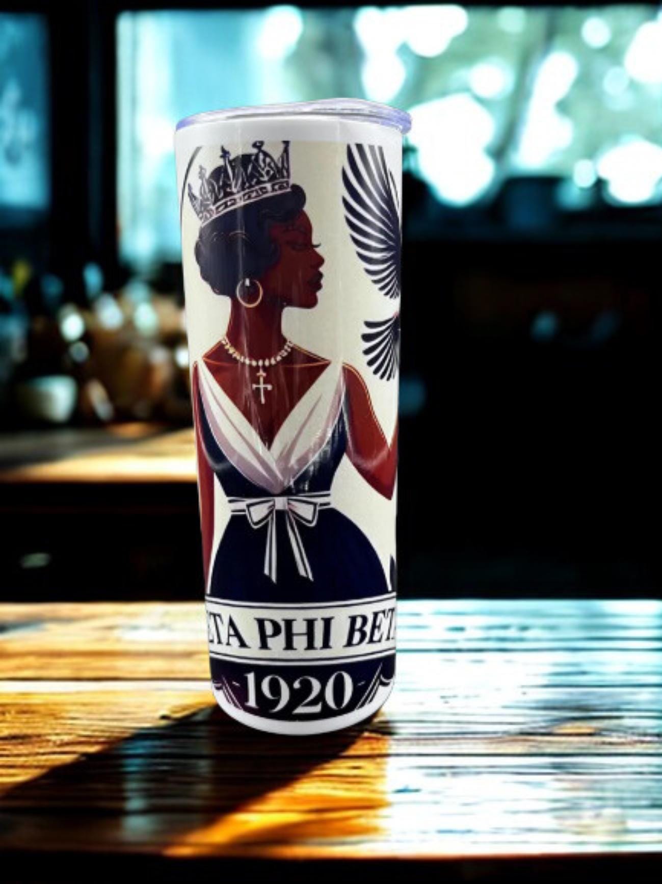 Zeta Phi Beta Queen  20oz Tumbler, includes straw and cleaning tool