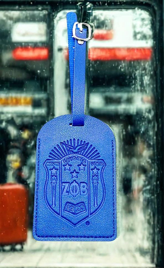 Zeta Phi Beta Luggage Sorority Suitcase Tag