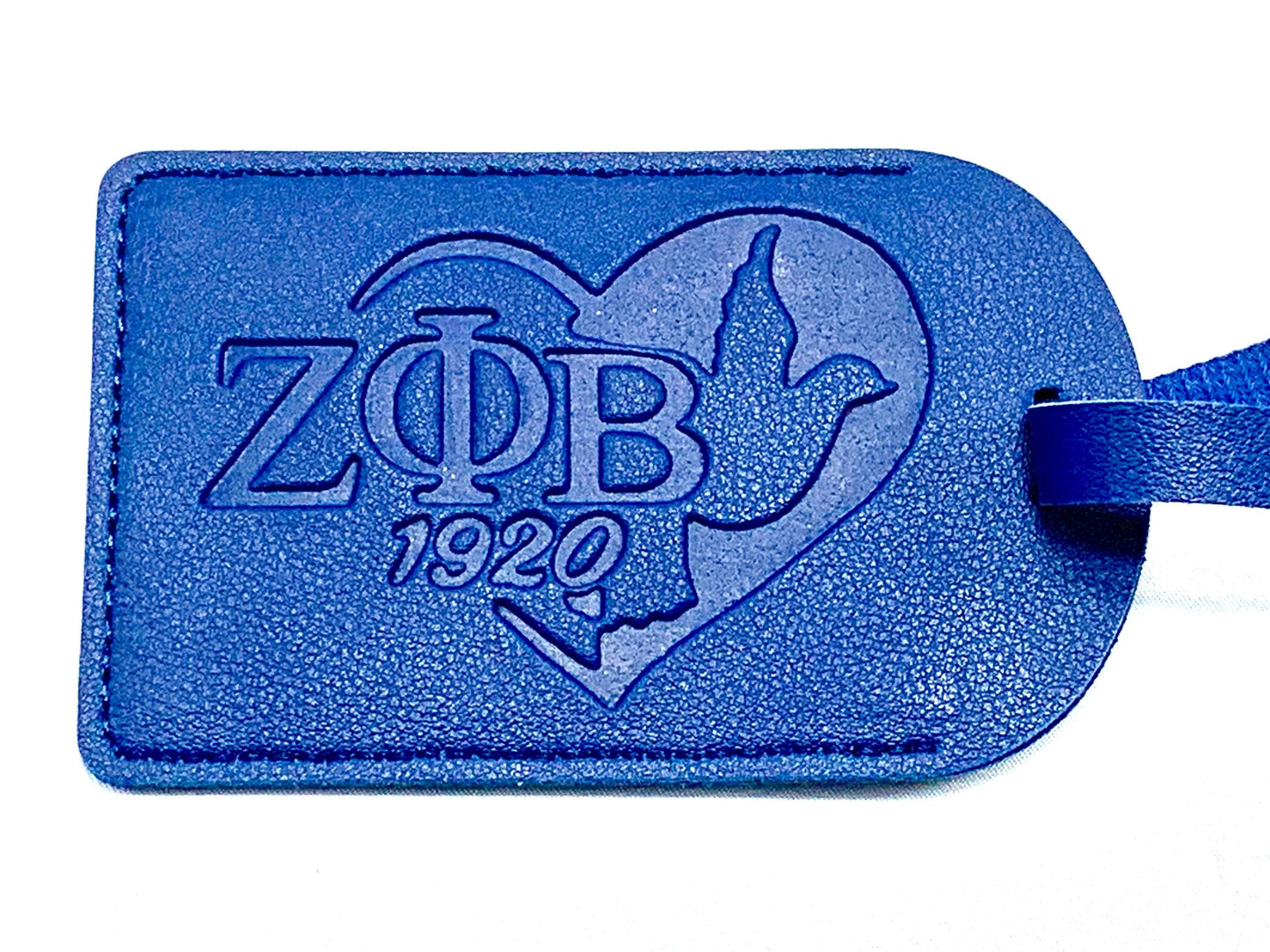 Zeta Phi Beta Luggage Sorority Suitcase Tag