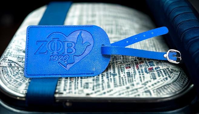 Zeta Phi Beta Luggage Sorority Suitcase Tag