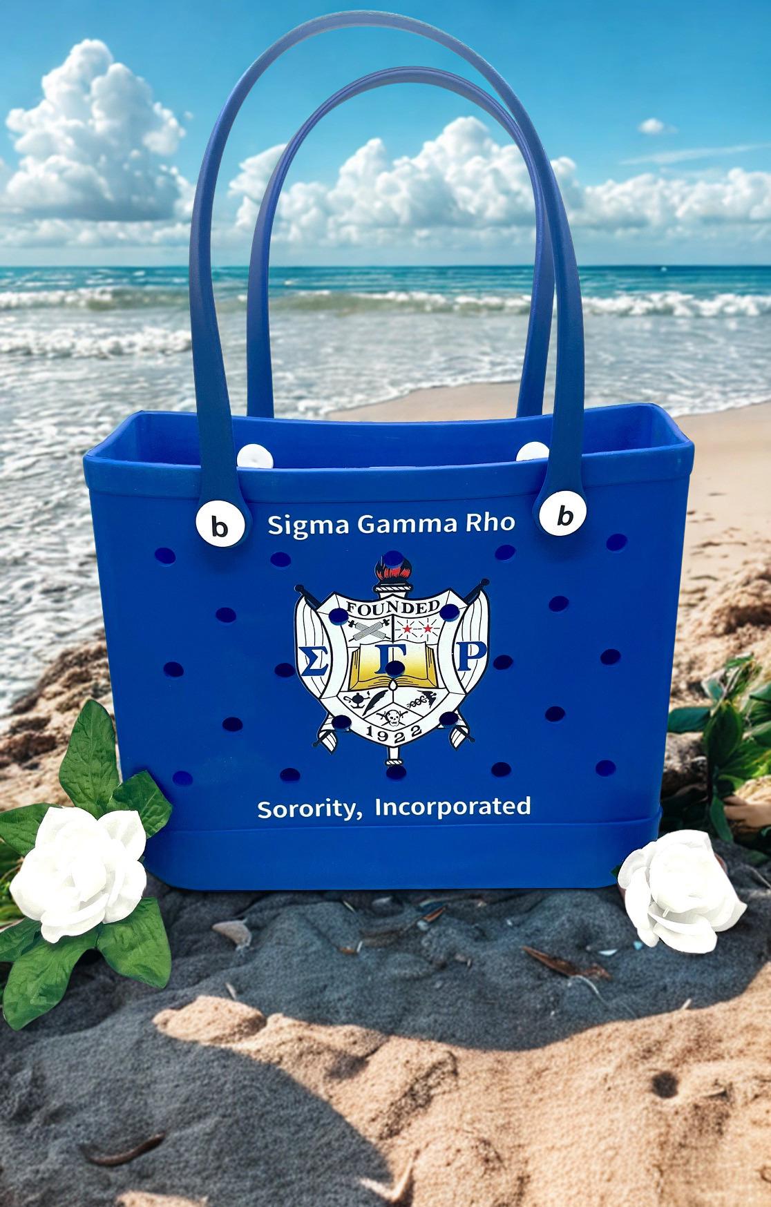 Sigma Gamma Rho Shield Carry Beach Shopping Bag
