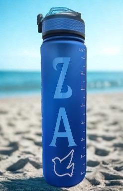 Zeta  Amicae 32oz Water Bottle with secure lock