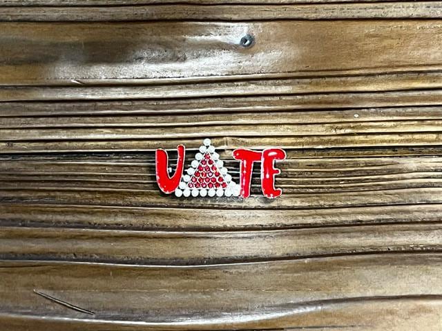 Delta Sigma Theta VOTE Brooch Pen