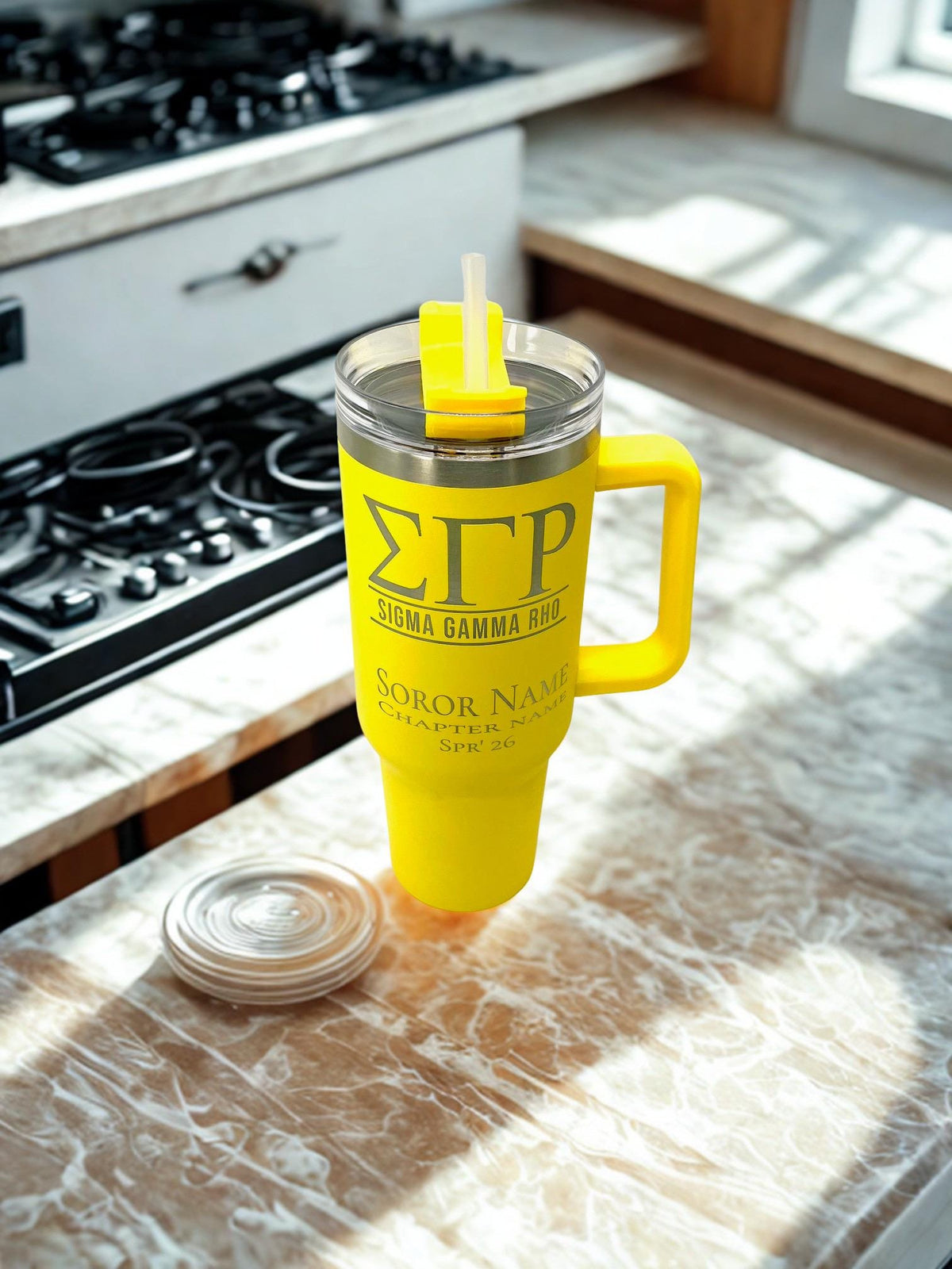 Sigma Gamma Rho Custom Laser Engraved Tumbler 40oz