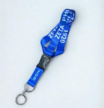 Zeta Phi Beta /Royal Blue & White Lanyard