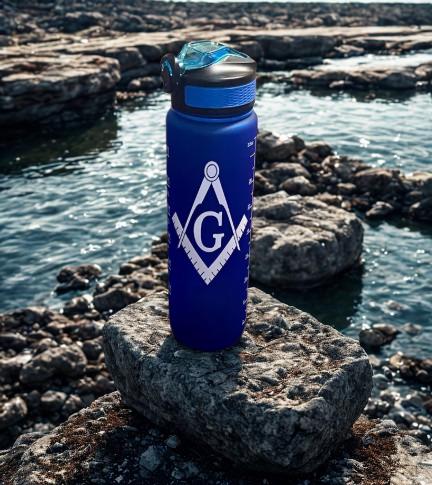 Masonic Mason Water Bottle: 32 oz. Fraternity Gift