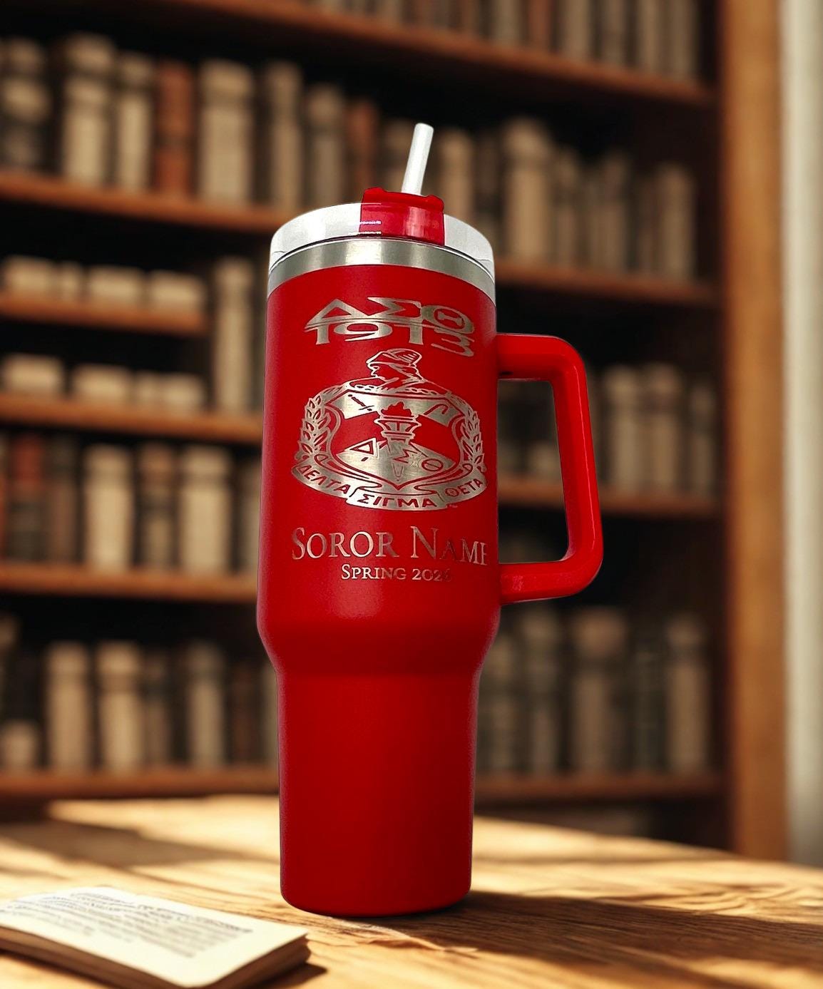 Delta Sigma Theta Custom Laser Engraved Tumbler 40oz