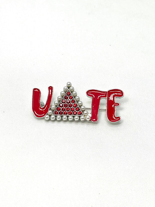 Delta Sigma Theta VOTE Brooch Pen