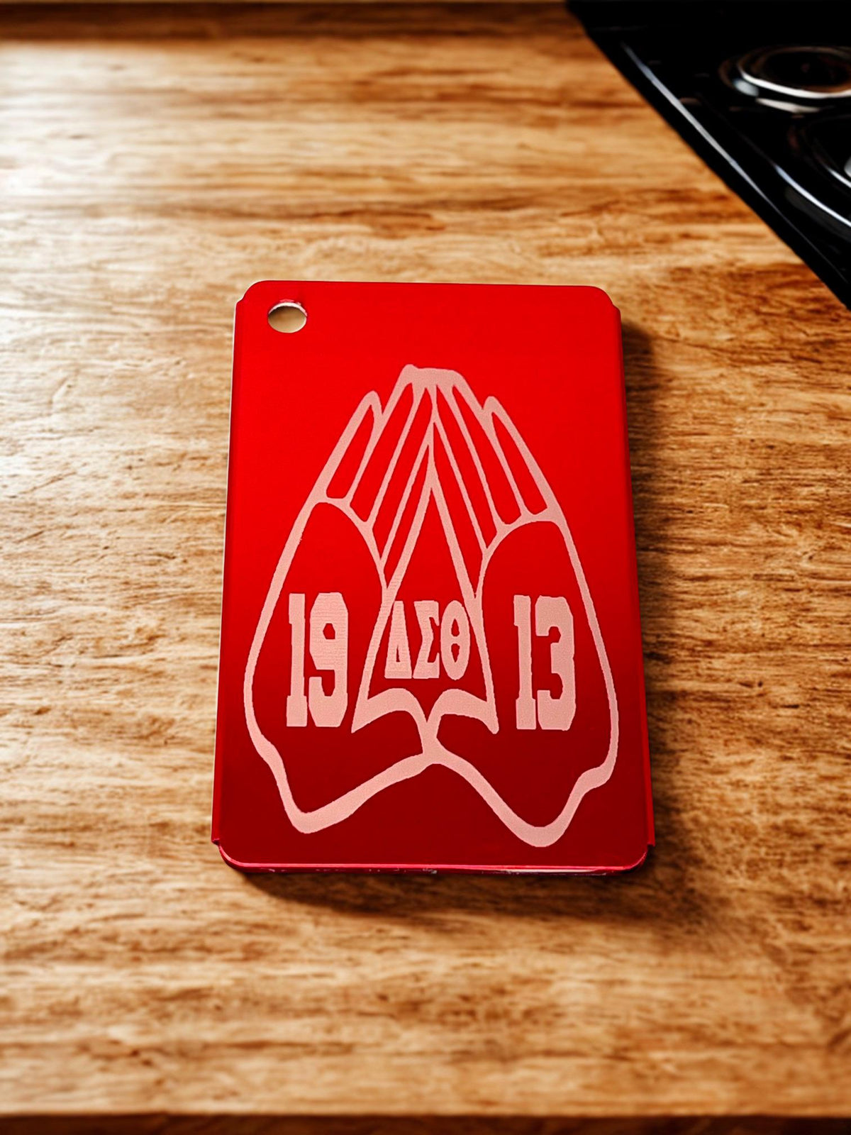 Delta Sigma Theta Metal Luggage Tag Hands 1913