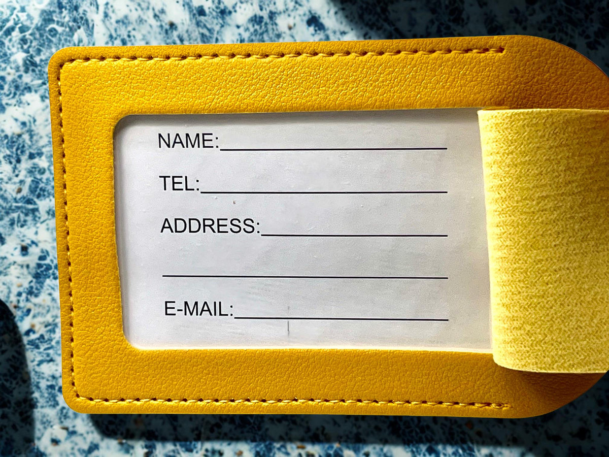 Sigma Gamma Rho Luggage Tag: Personalized Sorority Suitcase Tag Gold