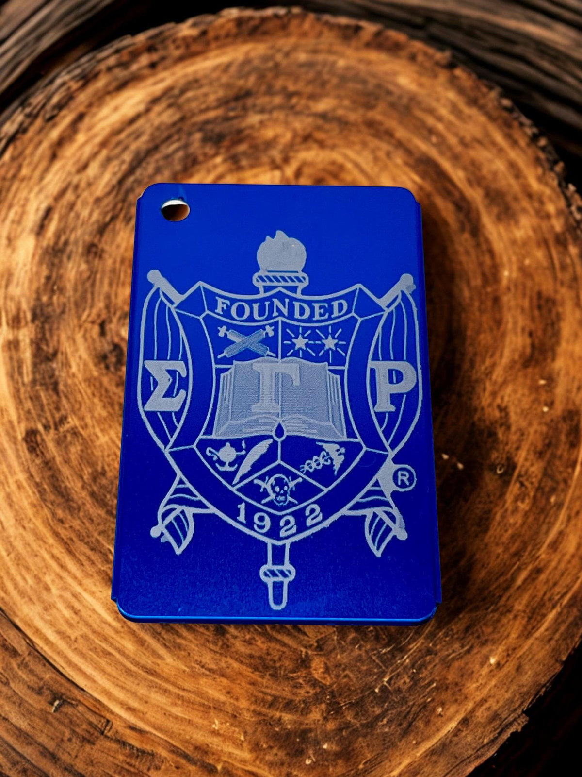 Sigma Gamma Rho Metal Luggage Tag