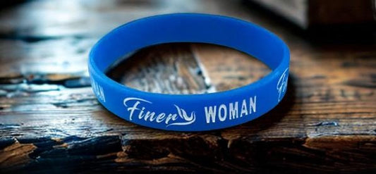 Zeta Phi Beta Sorority Finer Woman/Dove Silicone Rubber Wristband