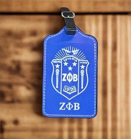Zeta Phi Beta Luggage Tag: Sorority Travel Accessory