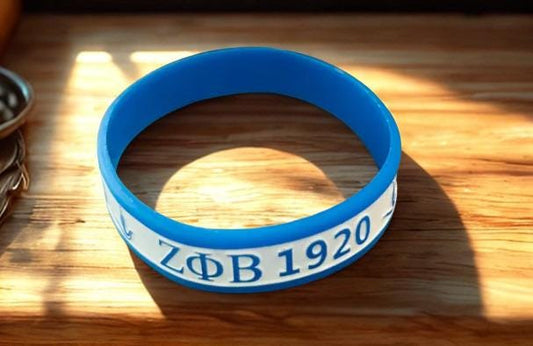 Zeta Phi Beta Sorority ZΦB 1920 Silicone Rubber Wristband