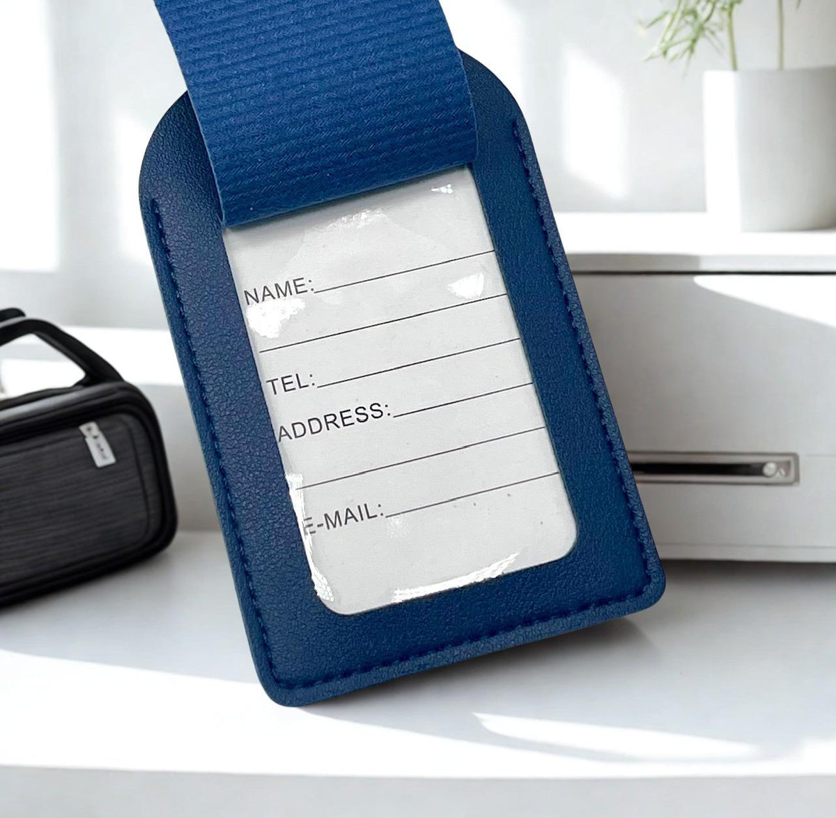 Zeta Phi Beta Blue Luggage Sorority Suitcase Tag SHIELD