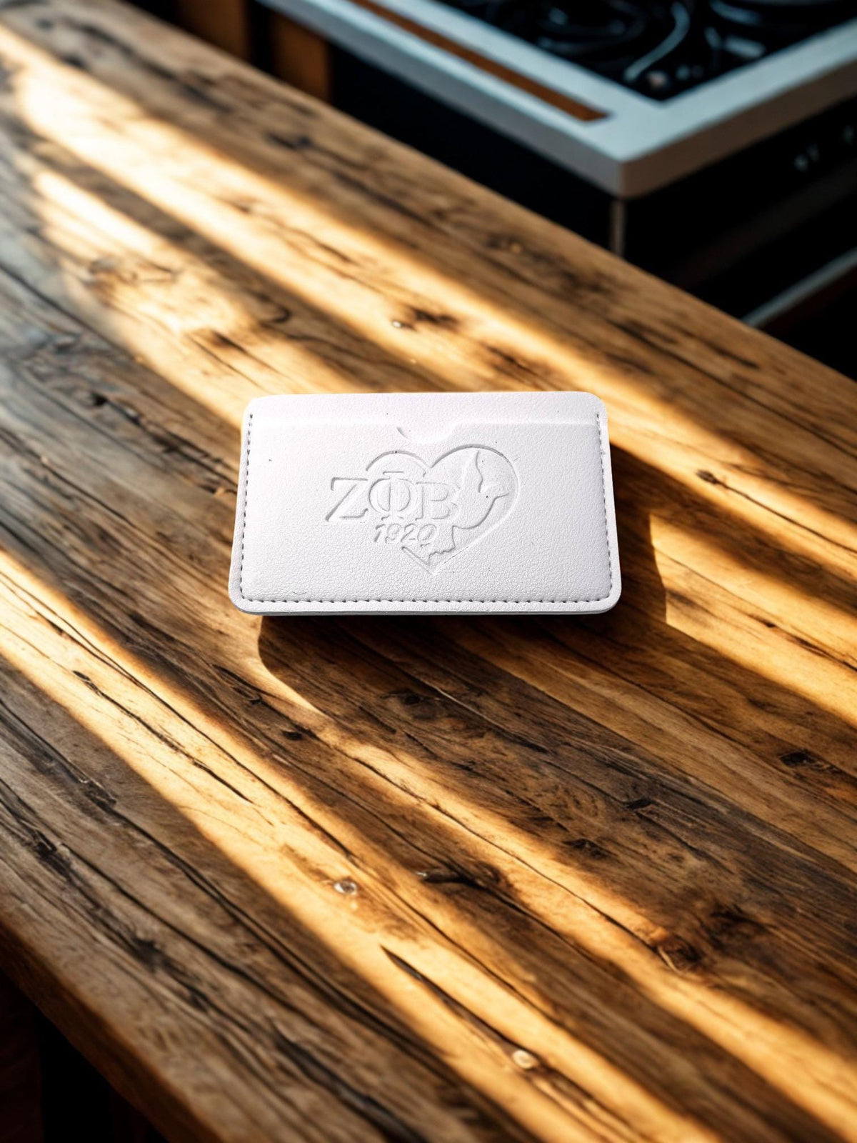 Zeta Phi Beta White Double Sided Wallet DOVE