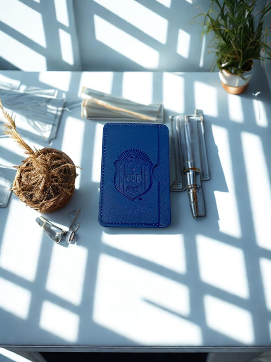 Zeta Phi Beta Blue Double Sided Wallet SHIELD