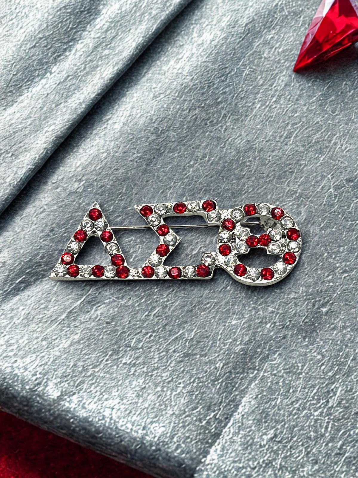 Delta Sigma Theta Letters Brooch Pen