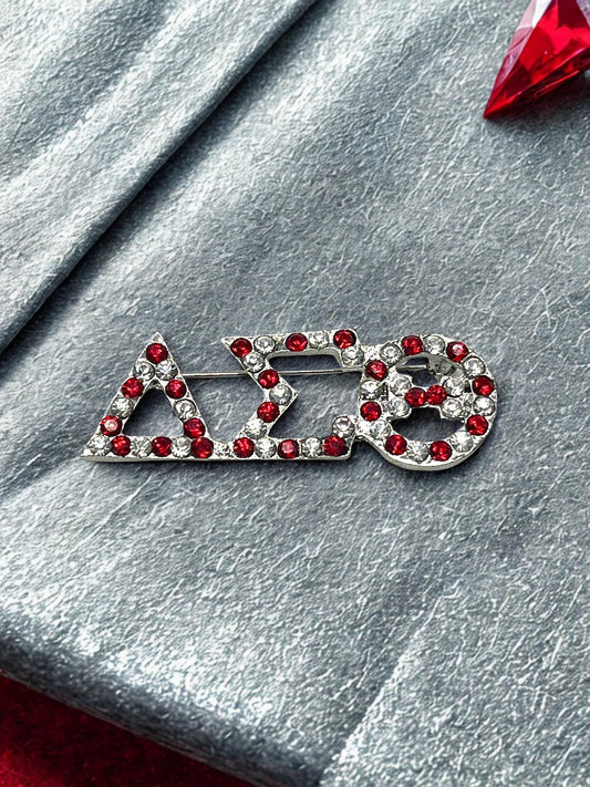 Delta Sigma Theta Letters Brooch Pen