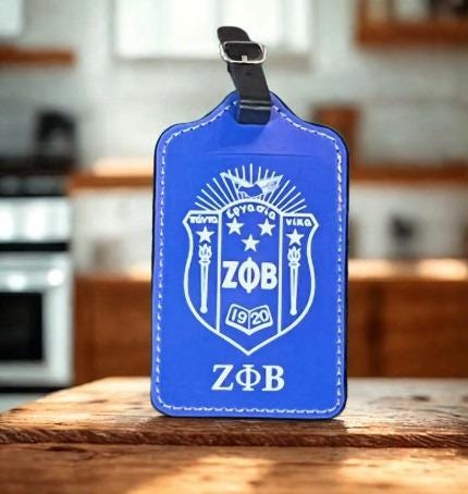 Zeta Phi Beta Luggage Tag: Sorority Travel Accessory