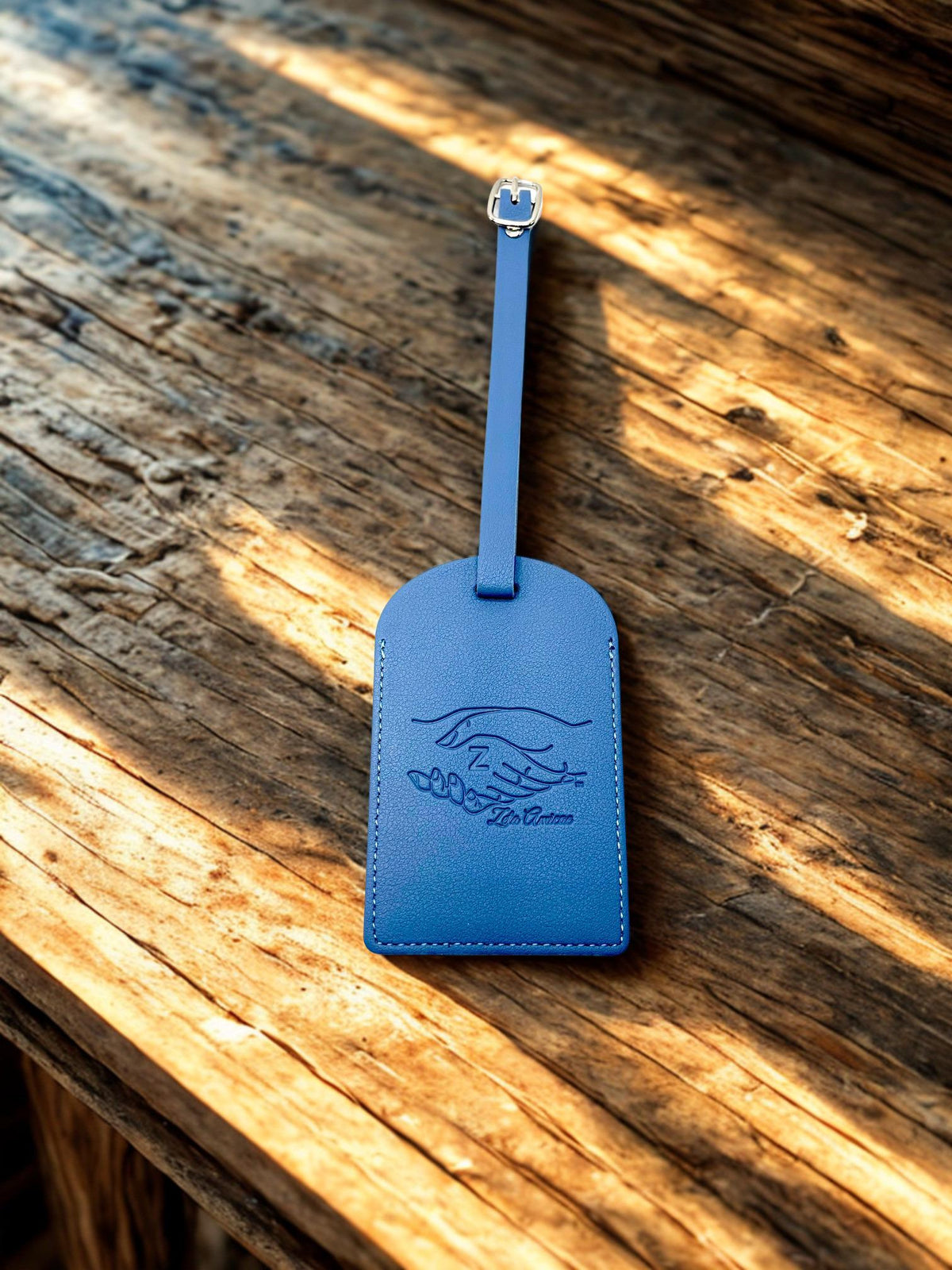 Zeta Amicae Luggage Tag: Personalized Sorority Suitcase Tag