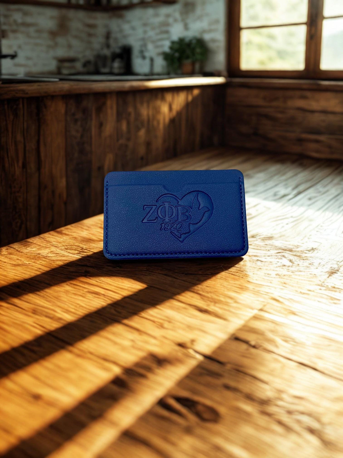 Zeta Phi Beta Blue Double Sided Wallet DOVE